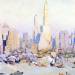 Lower Manhattan View: One of a Pair of Paintings